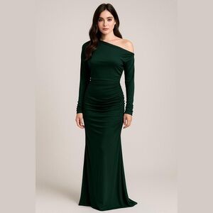 Young Fabulous & Broke Dark Green Long Sleeve Dress